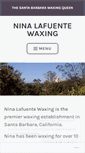 Mobile Screenshot of ninalafuentewaxing.com